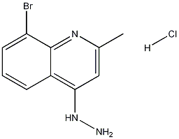 8-Bromo-4-hydrazino-2-methylquinoline hydrochloride Struktur