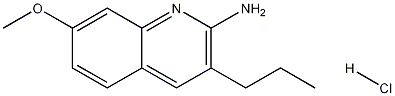 2-Amino-7-methoxy-3-propylquinoline hydrochloride Struktur