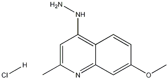 4-Hydrazino-7-methoxy-2-methylquinoline hydrochloride Struktur