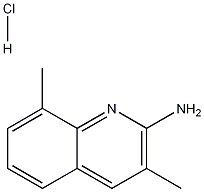 2-Amino-3,8-dimethylquinoline hydrochloride Struktur