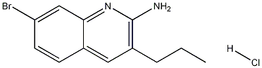 2-Amino-7-bromo-3-propylquinoline hydrochloride Struktur