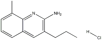 2-Amino-8-methyl-3-propylquinoline hydrochloride Struktur