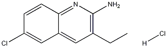 2-Amino-6-chloro-3-ethylquinoline hydrochloride Struktur