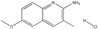 2-Amino-6-methoxy-3-methylquinoline hydrochloride Struktur