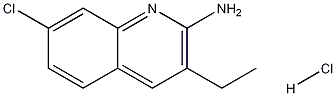 2-Amino-7-chloro-3-ethylquinoline hydrochloride Struktur