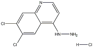 6,7-Dichloro-4-hydrazinoquinoline hydrochloride Struktur