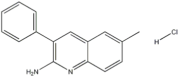 2-Amino-6-methyl-3-phenylquinoline hydrochloride Struktur