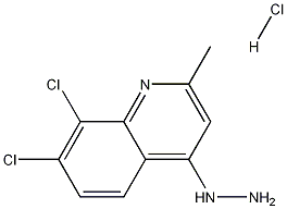 7,8-Dichloro-4-hydrazino-2-methylquinoline hydrochloride Struktur