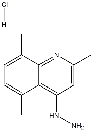 4-Hydrazino-2,5,8-trimethylquinoline hydrochloride Struktur