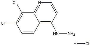 7,8-Dichloro-4-hydrazinoquinoline hydrochloride Struktur