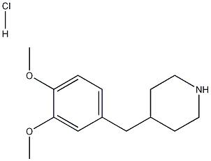 4-(3,4-Dimethoxy-benzyl)-piperidine hydrochloride Struktur