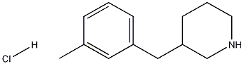 3-(3-Methyl-benzyl)-piperidine hydrochloride Struktur