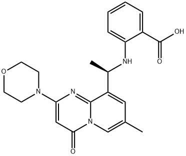 2-[[(1R)-1-[7-methyl-2-(4-morpholinyl)-4-oxo-4h-pyrido[1,2-a]pyrimidin-9-yl]ethyl]amino]benzoic acid price.