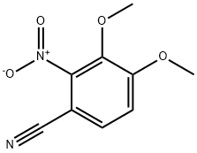 3,4-dimethoxy-2-nitrobenzonitrile Struktur