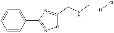 N-methyl-1-(3-phenyl-1,2,4-oxadiazol-5-yl)methanamine hydrochloride Struktur