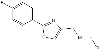 (2-(4-fluorophenyl)oxazol-4-yl)methanamine HCl Struktur