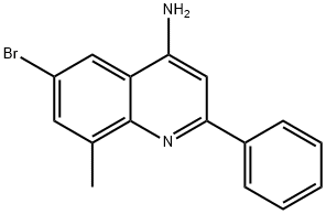 4-Amino-6-bromo-8-methyl-2-phenylquinoline Struktur