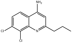 4-Amino-7,8-dichloro-2-propylquinoline Struktur