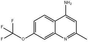 4-Amino-2-methyl-7-trifluoromethoxyquinoline Struktur