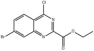 Ethyl 7-bromo-4-chloroquinazoline-2-carboxylate Struktur