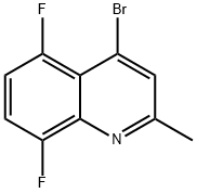 4-Bromo-5,8-difluoro-2-methylquinoline Struktur