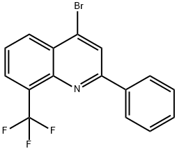 4-Bromo-2-phenyl-8-trifluoromethylquinoline Struktur