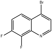 4-Bromo-7,8-difluoroquinoline Struktur