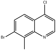 7-BROMO-4-CHLORO-8-METHYLQUINOLINE, 1189106-50-0, 結(jié)構(gòu)式