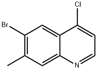 6-Bromo-4-chloro-7-methylquinoline Struktur