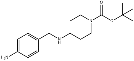 4-(4-AMINO-BENZYLAMINO)-PIPERIDINE-1-CARBOXYLIC ACID TERT-BUTYL ESTER, 1189106-71-5, 結(jié)構(gòu)式