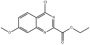 Ethyl 4-chloro-7-methoxyquinazoline-2-carboxylate Struktur