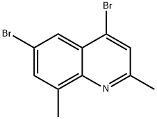 4,6-Dibromo-2,8-dimethylquinoline, 1189107-47-8, 結(jié)構(gòu)式