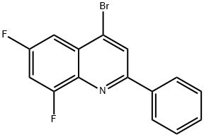 4-Bromo-6,8-difluoro-2-phenylquinoline Struktur