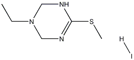 1-Ethyl-1,2,3,6-tetrahydro-4-(methylthio)-1,3,5-triazine Hydroiodide Struktur