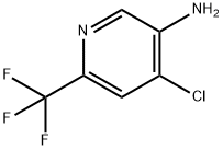 4-chloro-6-(trifluoromethyl)pyridin-3-amine Struktur