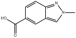 2-Methyl-indazole-5-carboxylic acid Struktur