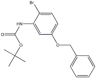 N-[2-Bromo-5-(phenylmethoxy)phenyl]carbamic acid tert-butyl ester Struktur