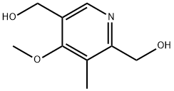 2,5-Dihydroxymethyl-4-methoxy-3-methylpyridine Struktur