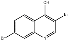 3,7-Dibromo-4-hydroxyquinoline Struktur