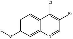 3-Bromo-4-chloro-7-methoxyquinoline Struktur