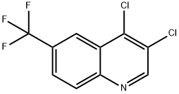 3,4-Dichloro-6-trifluoromethylquinoline Struktur