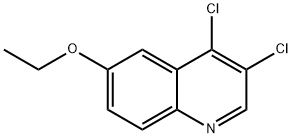 3,4-Dichloro-6-ethoxyquinoline Struktur