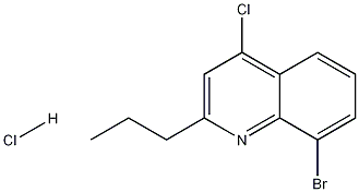 4-Chloro-8-bromo-2-propylquinoline hydrochloride Struktur