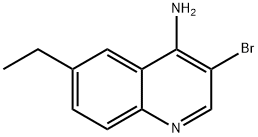 4-Amino-3-bromo-6-ethylquinoline Struktur