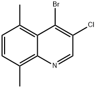 4-Bromo-3-chloro-5,8-dimethylquinoline Struktur