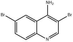 4-Amino-3,6-dibromoquinoline Struktur