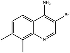 4-Amino-3-bromo-7,8-dimethylquinoline Struktur