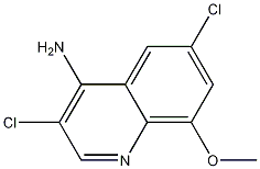 4-Amino-3,6-dichloro-8-methoxyquinoline Struktur