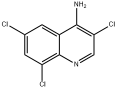 4-Amino-3,6,8-trichloroquinoline Struktur