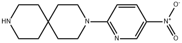 3-(5-nitropyridin-2-yl)-3,9-diazaspiro[5.5]undecane Struktur